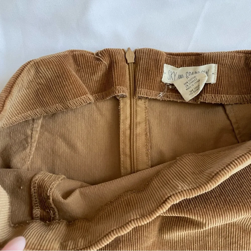 Sky and Sparrow Brown Pencil Skirt - Picture 3 of 4